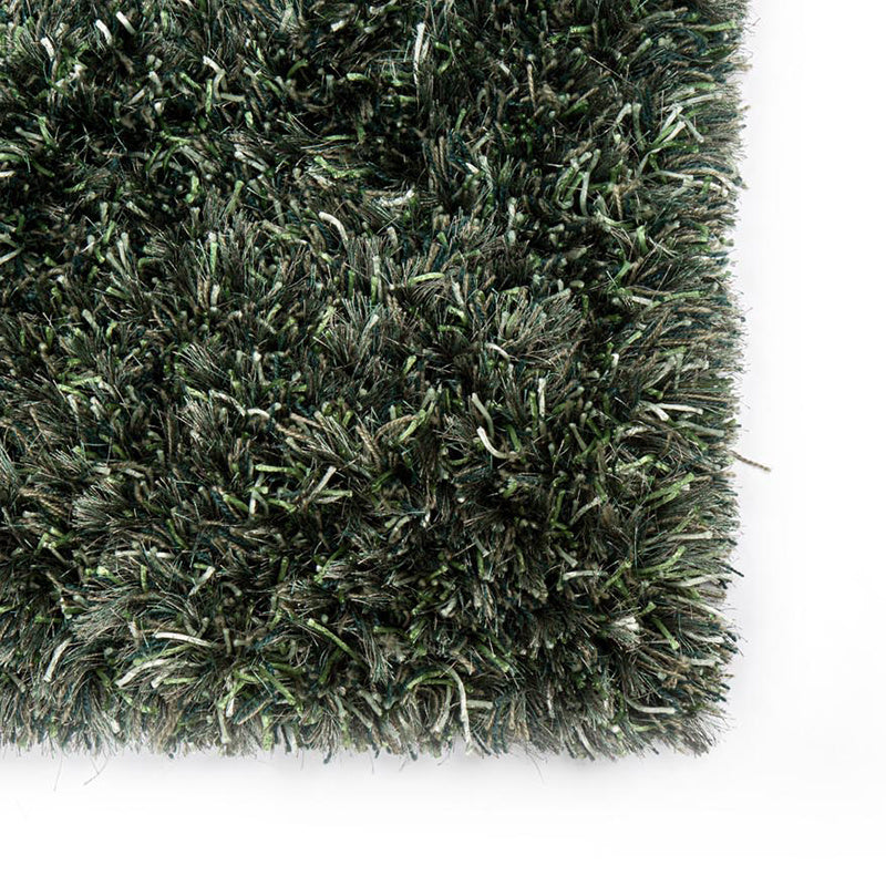 Shaggy floor rug - New Paulo Dark Green 442