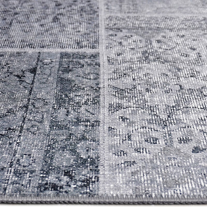 Patchwork floor rug - Nadine Grey