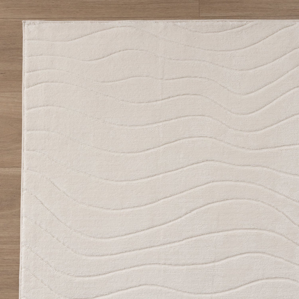 Scandinavian Rug - Charm Waves White