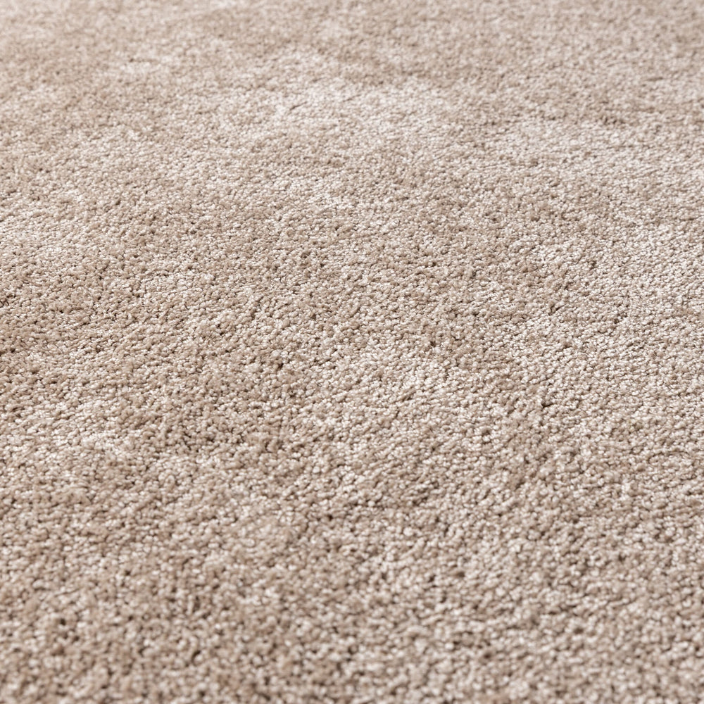Round Washable Rug – Clean Beige