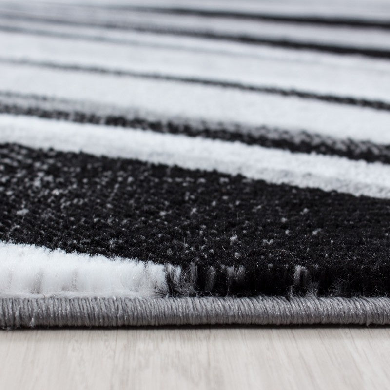 Modern Floor Rug - Jena Black 9210