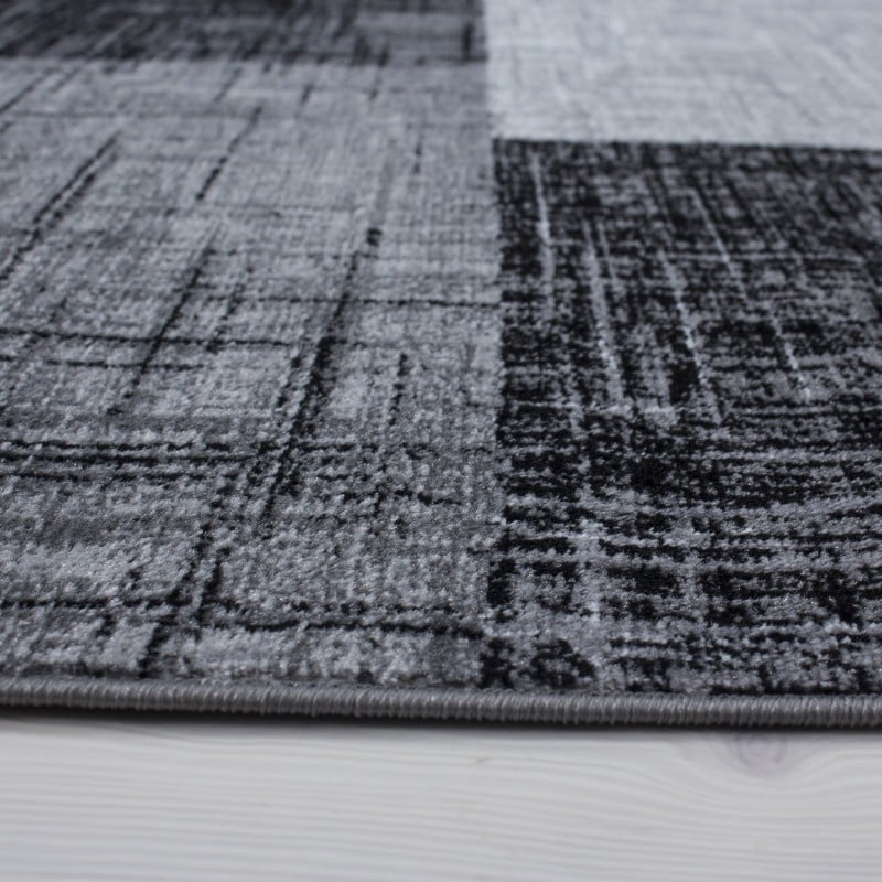 Modern floor rug - Plus Black 8001