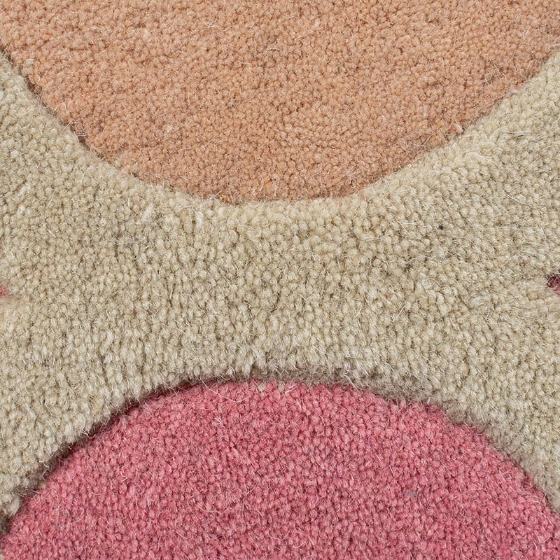 Modern floor rug - Illo Rosella Rose/Blue