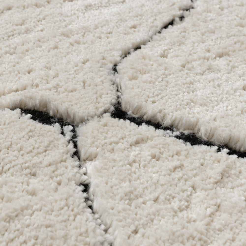 Scandinavian Rug - Yune Stone Cream/Black