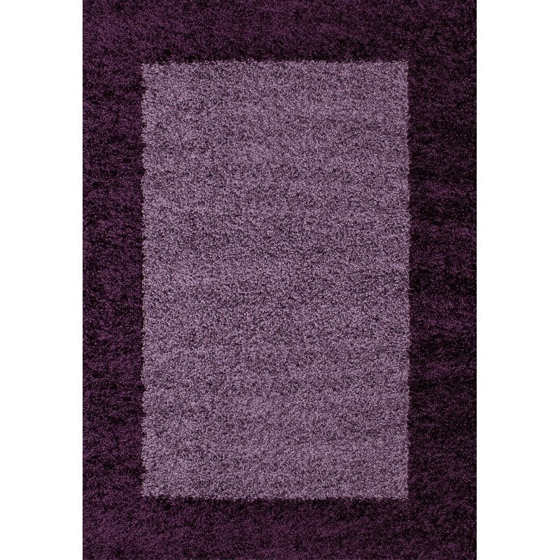 High-Pile Floor Rug - Edge Purple