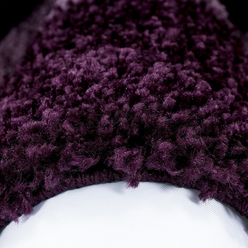 High-Pile Floor Rug - Edge Purple