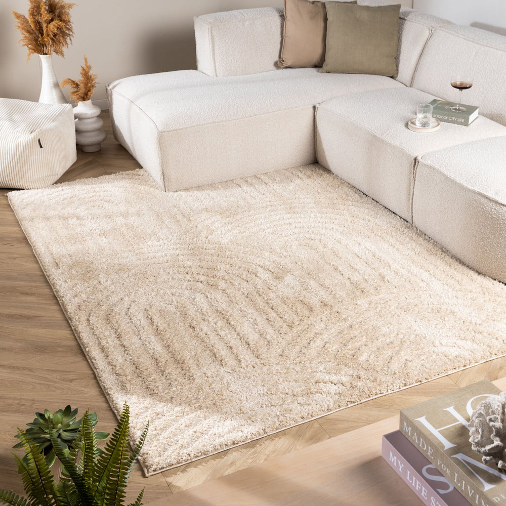 Scandinavian rug - Lova Arches Beige