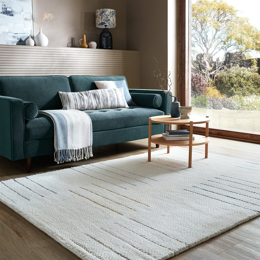 Japandi Floor Rug - Dotto Geo White