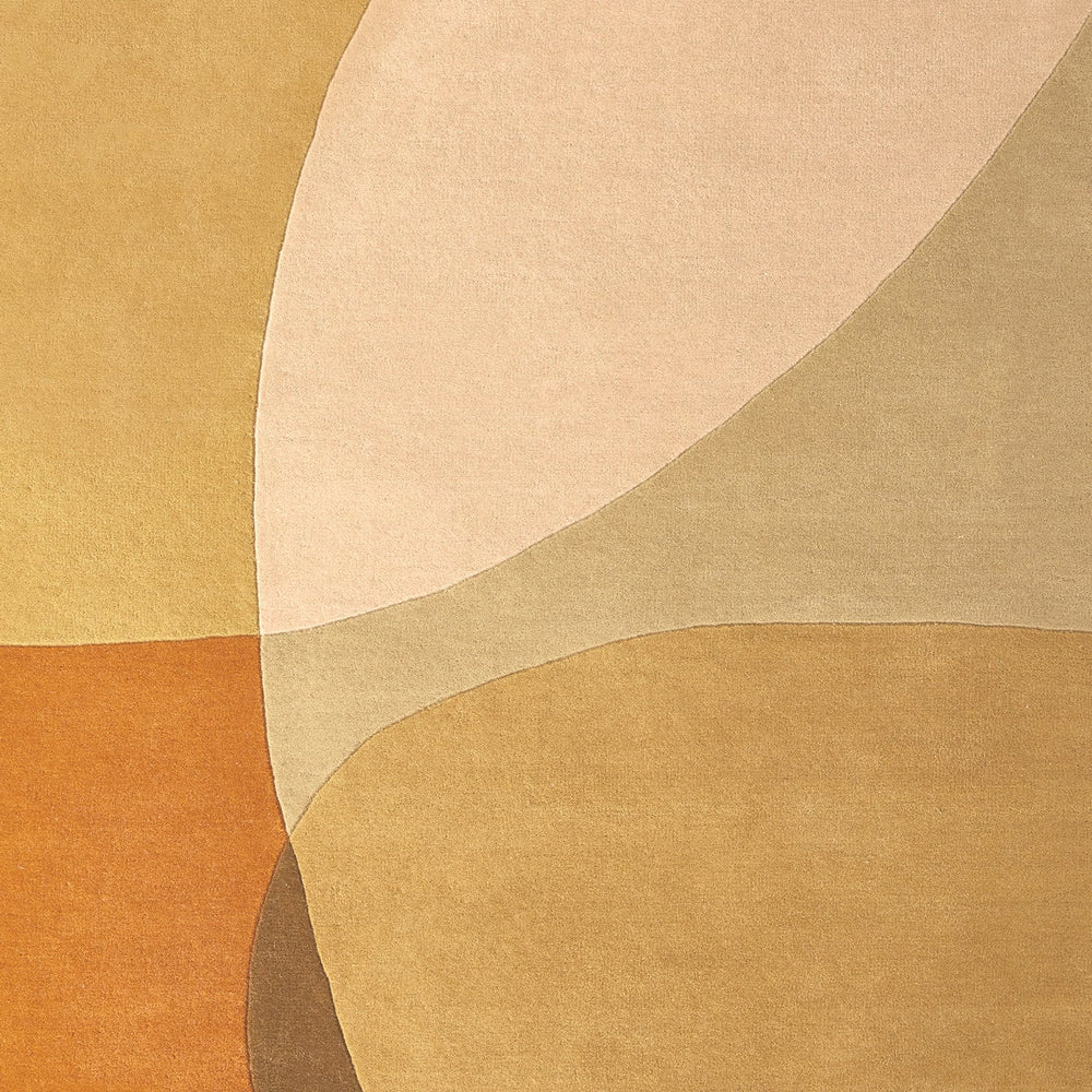 Wool floor rug - Shades Gold/Yellow 510