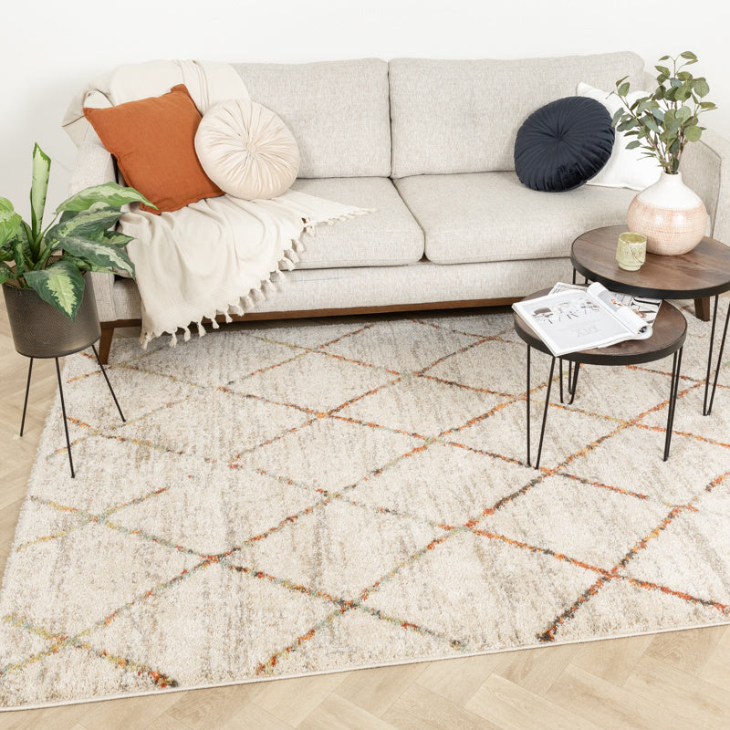 High Pile Rug - Blend Lines Terra
