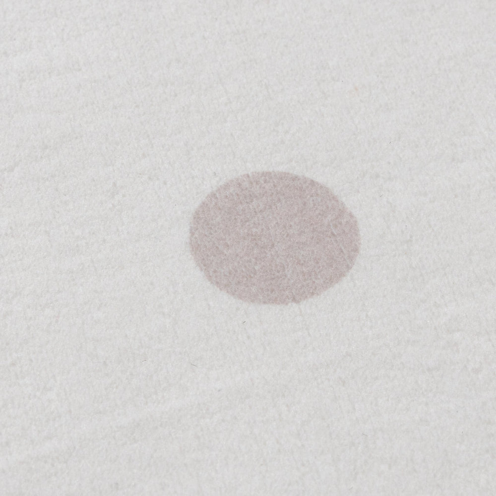 Round Kids Room Rug - Cloudy Dots White