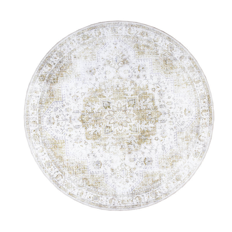 Round Vintage Rug - Lago Green