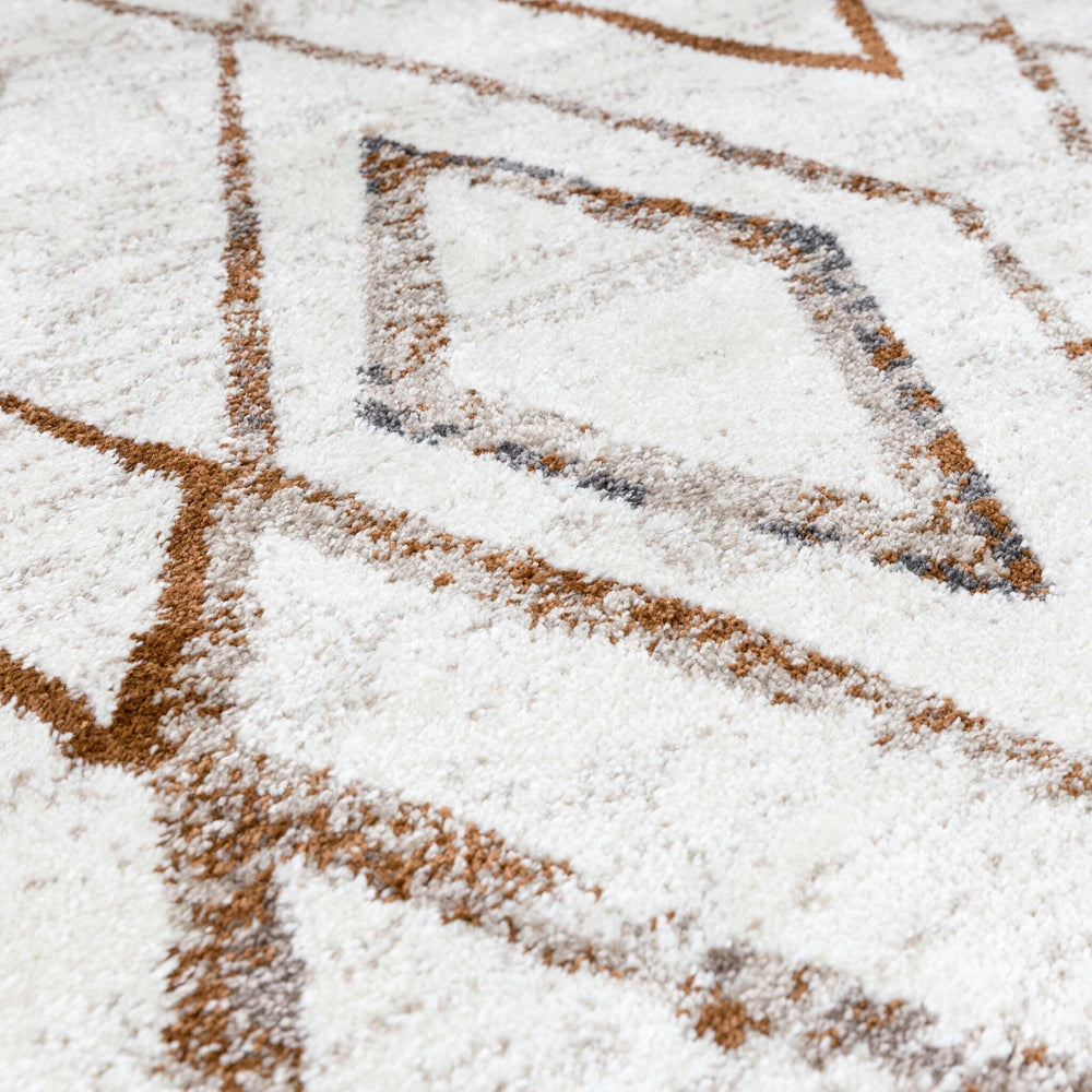 Round Berber Rug - Blend Diamond Terra