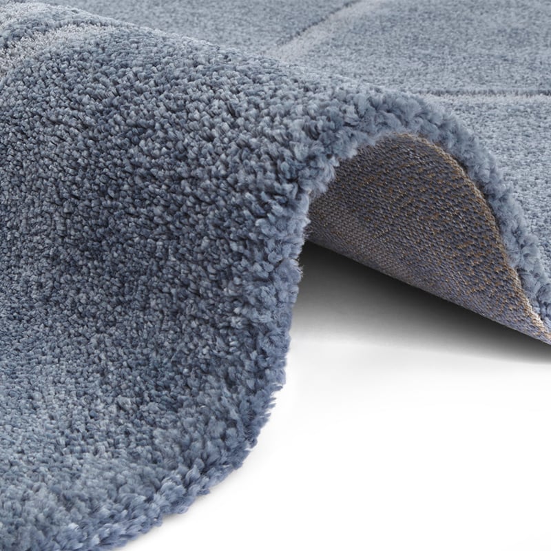 Scandinavian Floor Rug - Maniac Blue/Silver Lunel