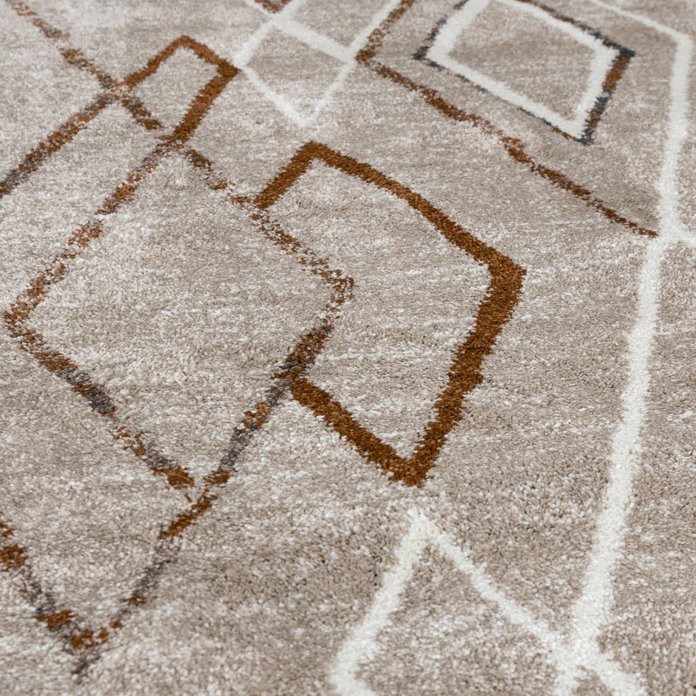 Berber rug round - Blend Diamond Beige