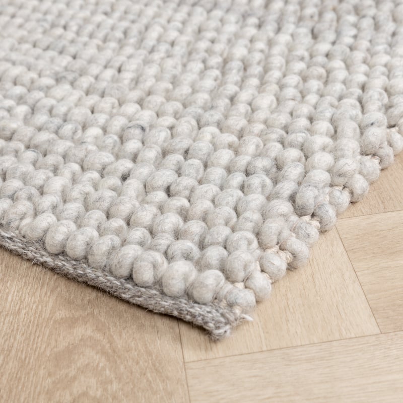 Wool Rug - Luminous Light Grey