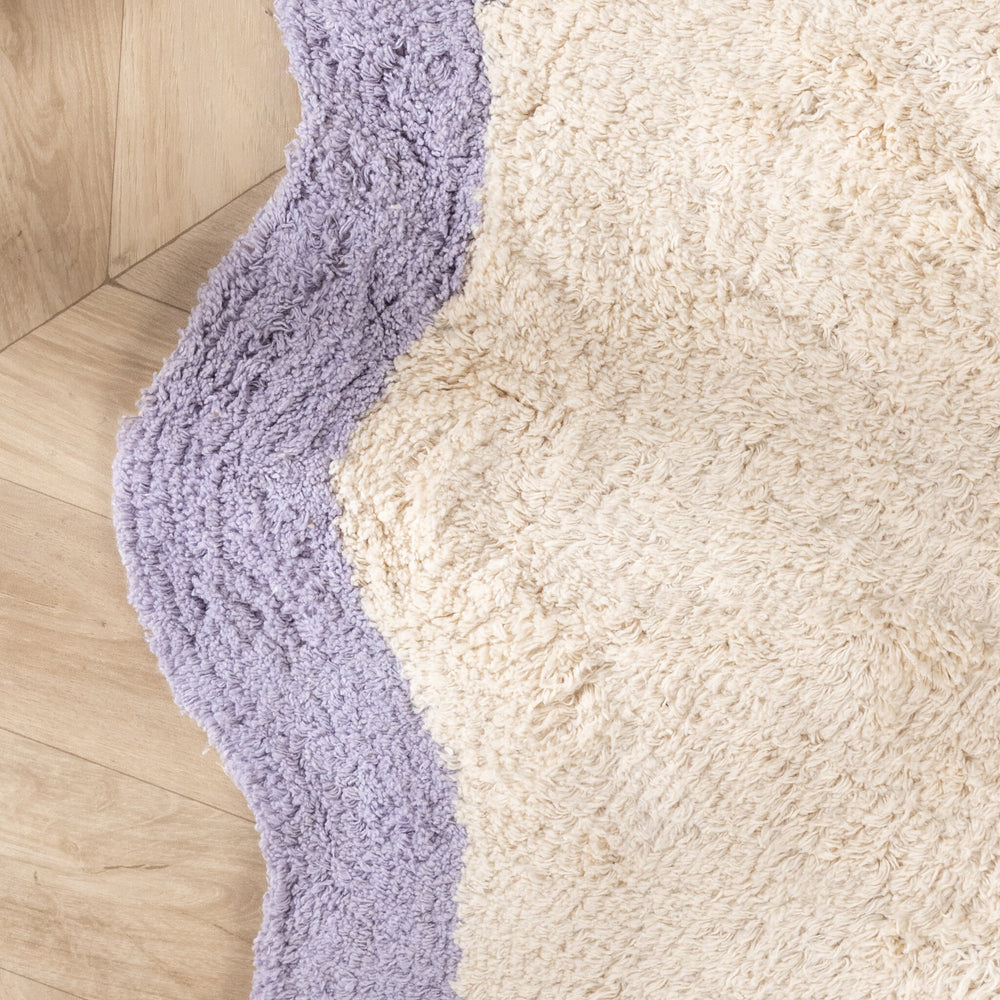 Round Washable Rug – Hazy Lilac/Cream