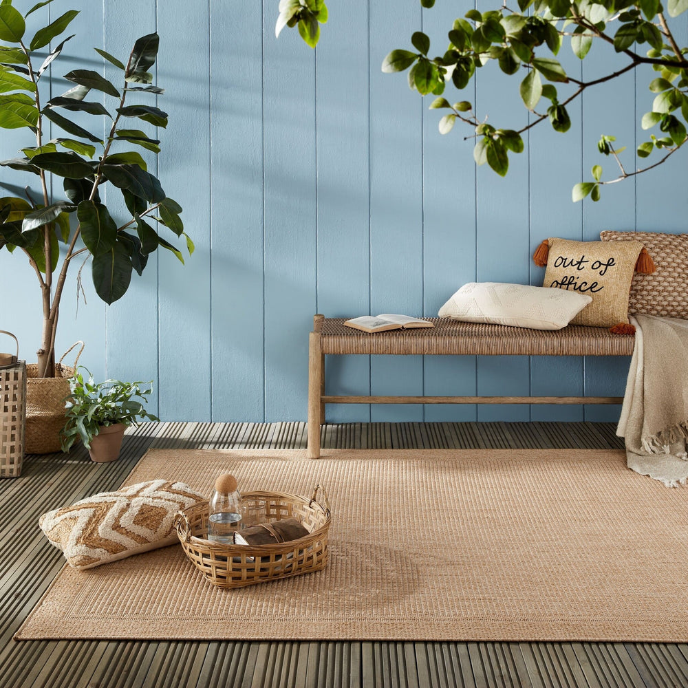 Outdoor Floor Rug - Emilio Weave Cream