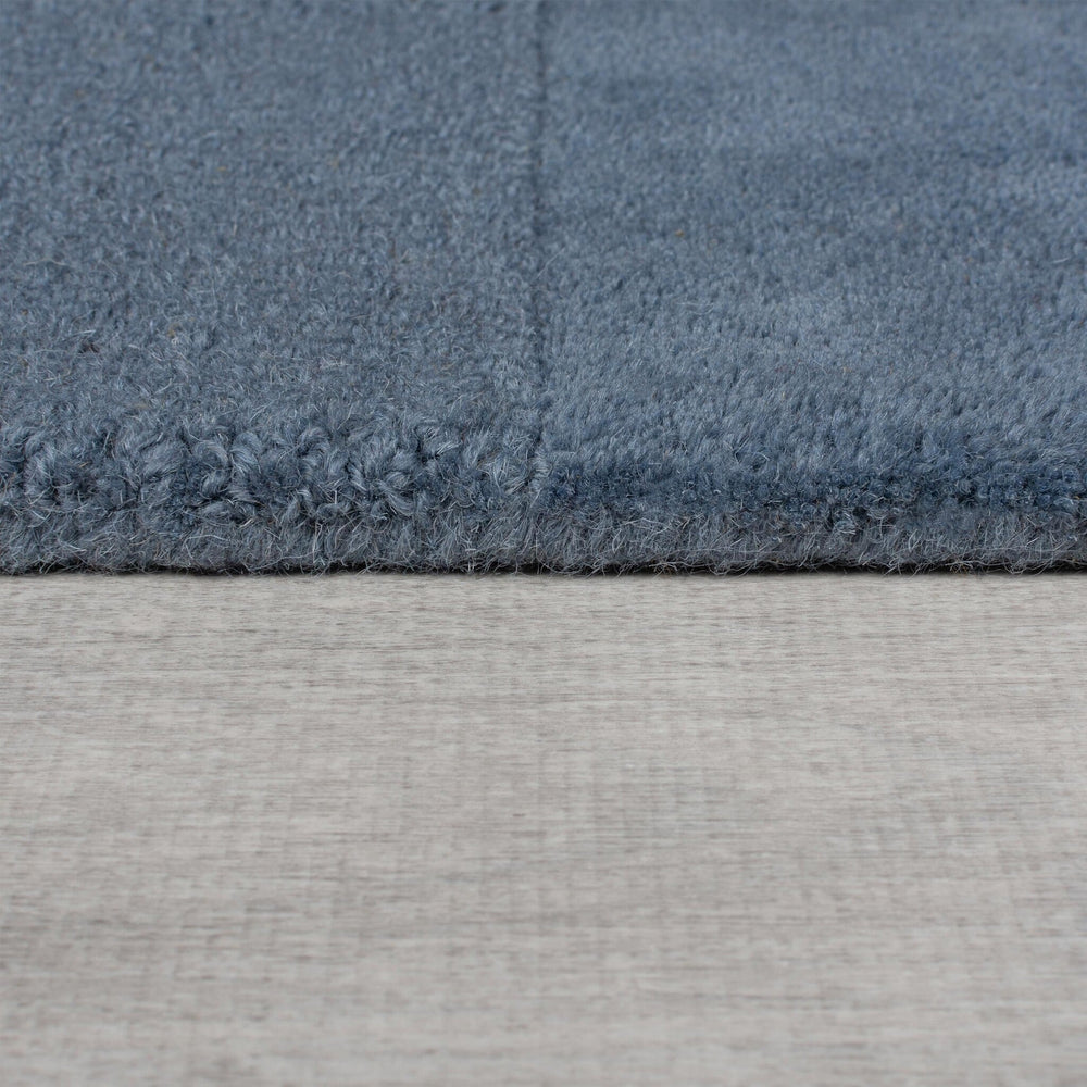 Luxury floor rug - Xeano checkerboard Blue