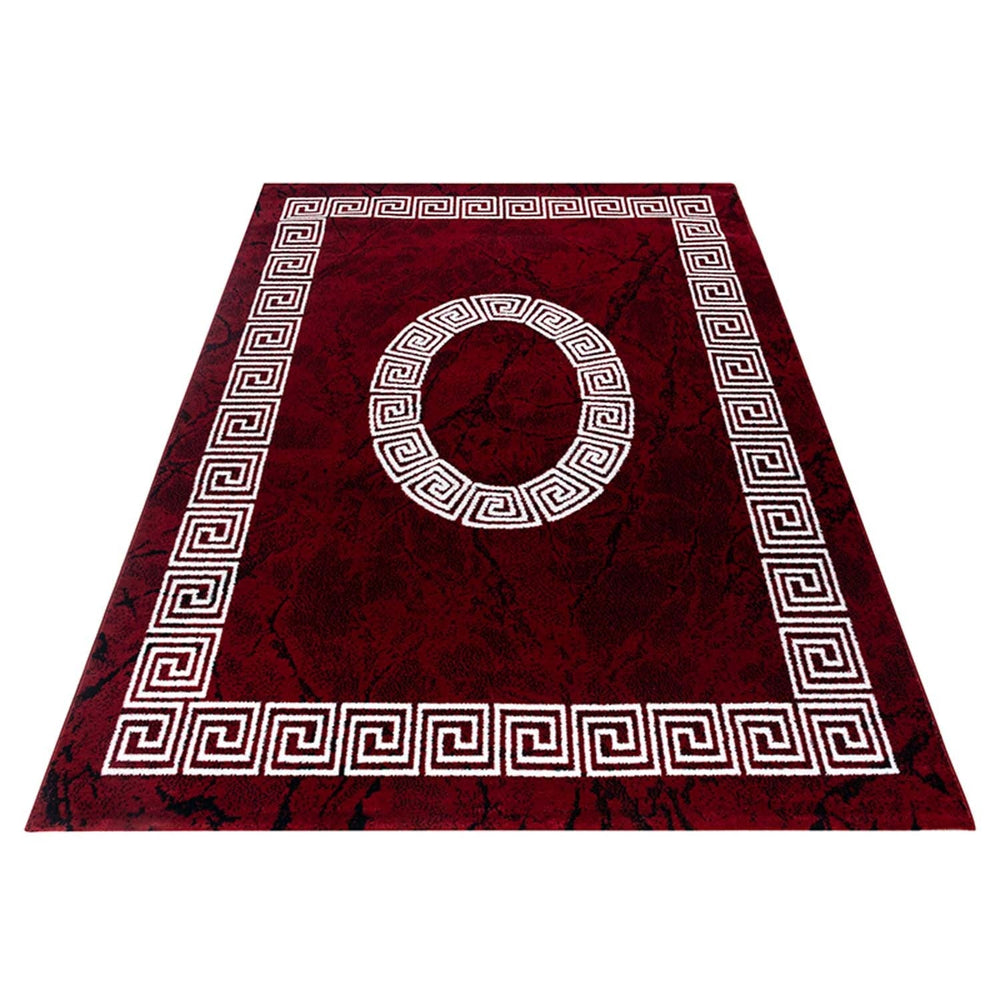 Modern floor rug - Plus Red 8009