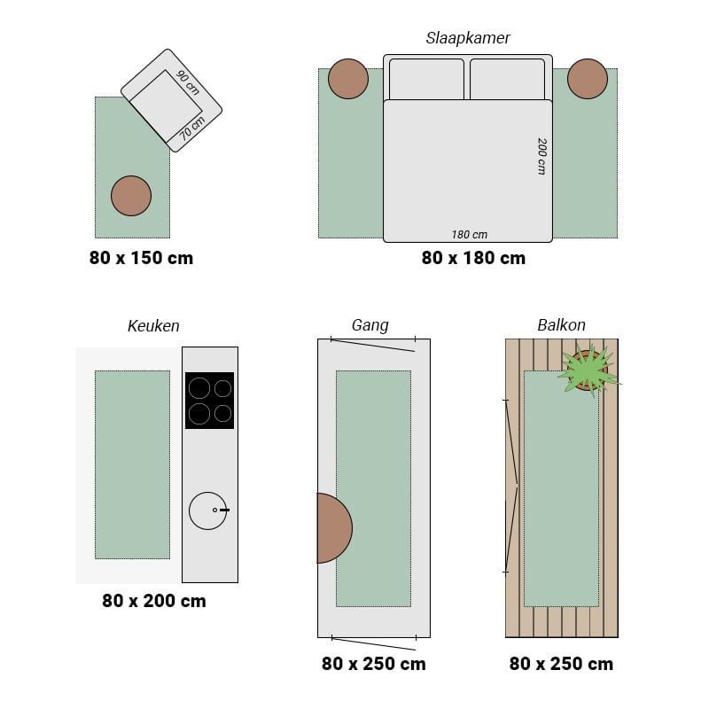 High-pile runner - Enjoy Lilac