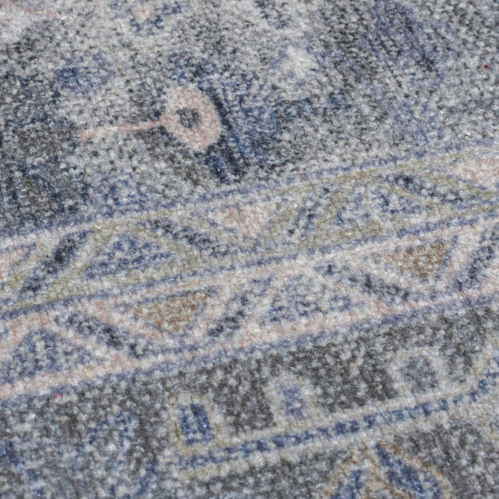 Washable Floor Rug - Reido Traditional Green