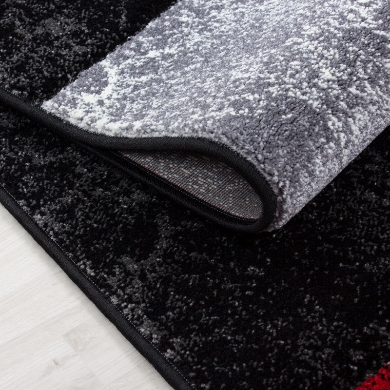 Modern floor rug - Tetris Red 1330