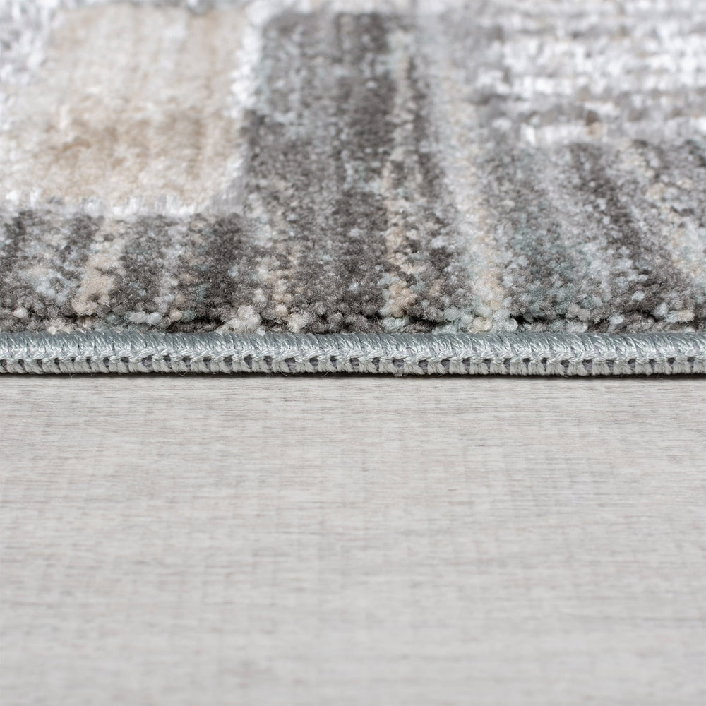 Checkered floor rug - Enrico Gray