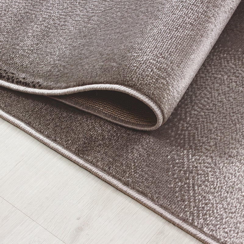 Modern Floor Rug - Plus Brown 8008