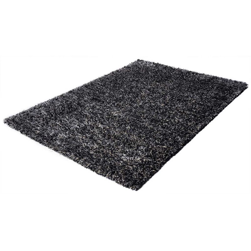 Shaggy Floor Rug - Paulina Black/Grey