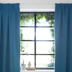 Luxury blackout curtains - Teal - Hooks