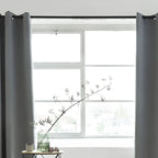 Luxury blackout curtains - Silver grey - Rings