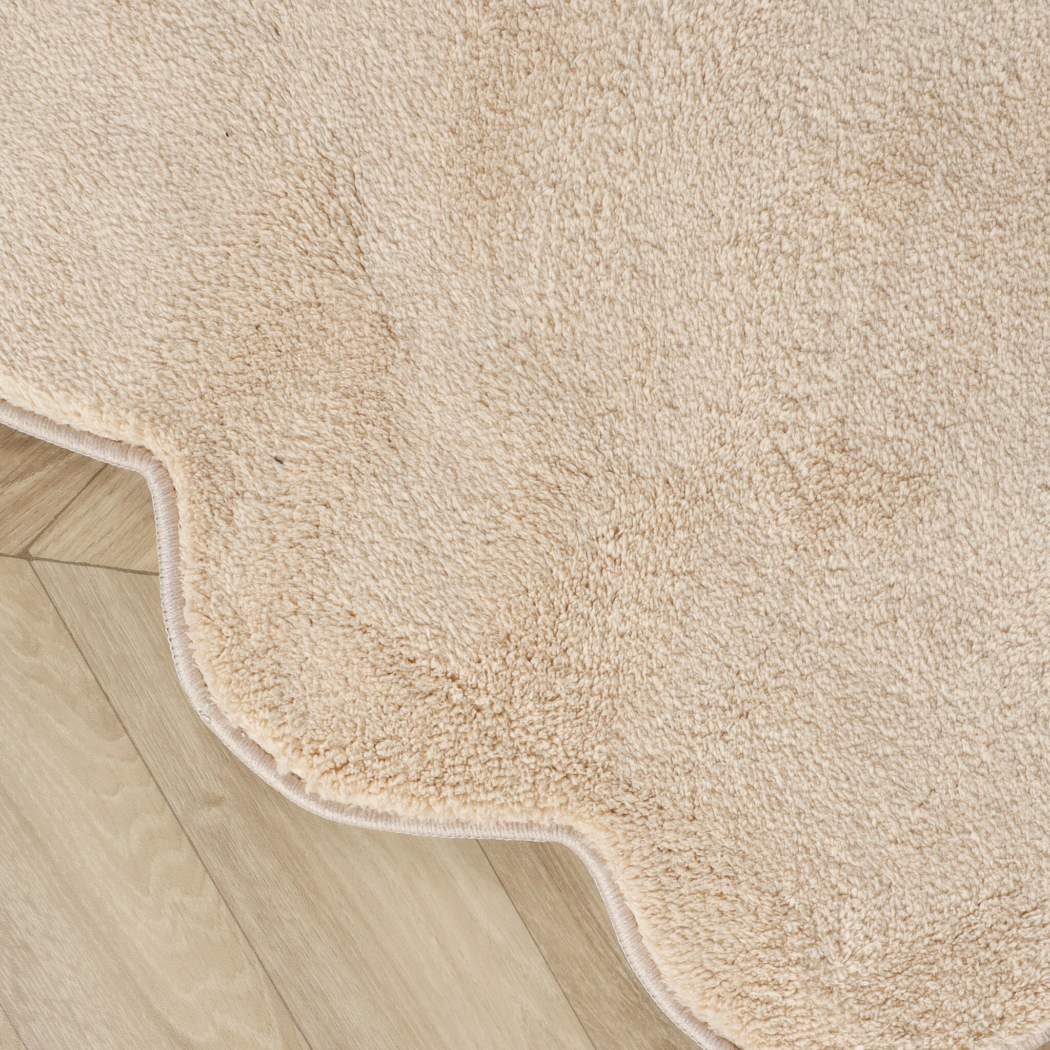 Round washable rug - Puck Beige