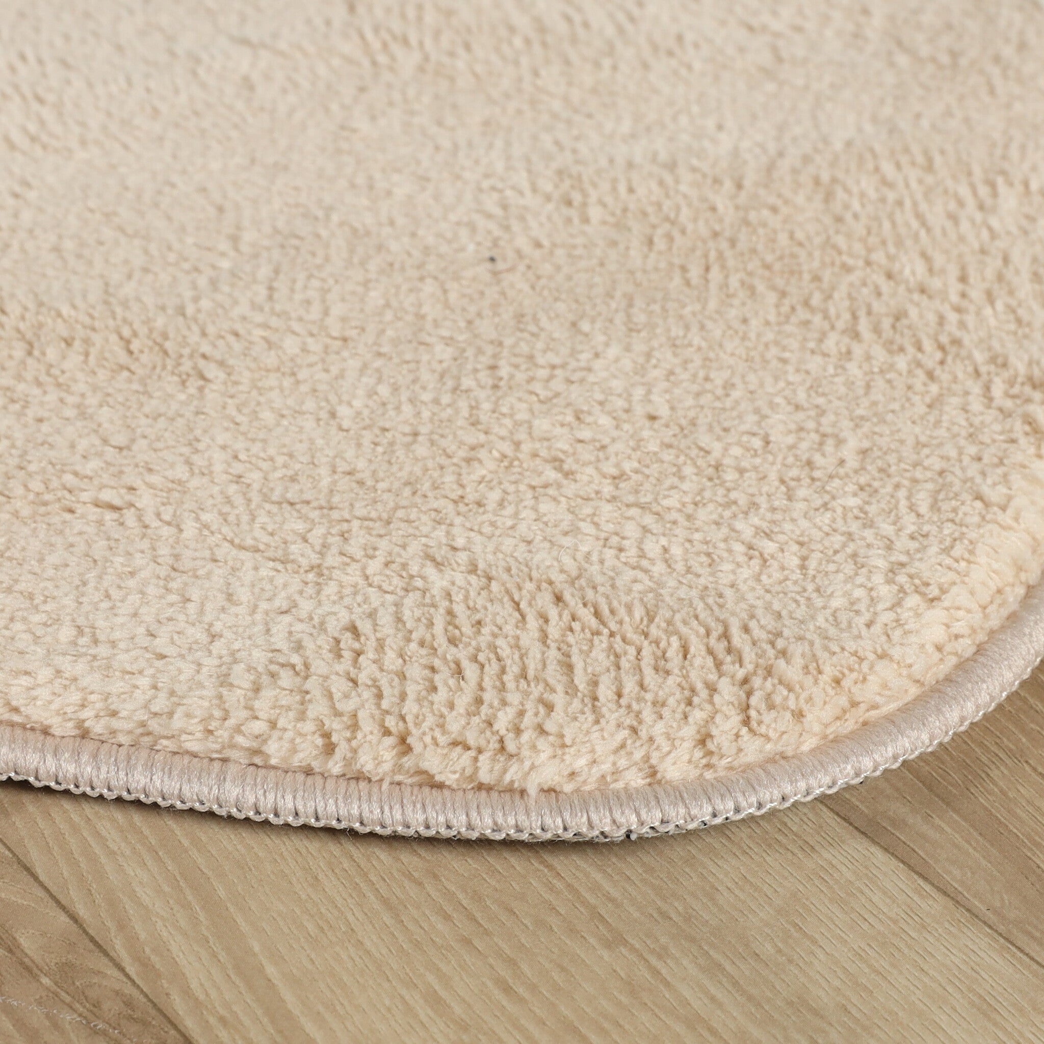 Round washable rug - Puck Beige
