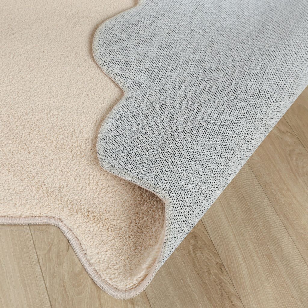 Round washable rug - Puck Beige