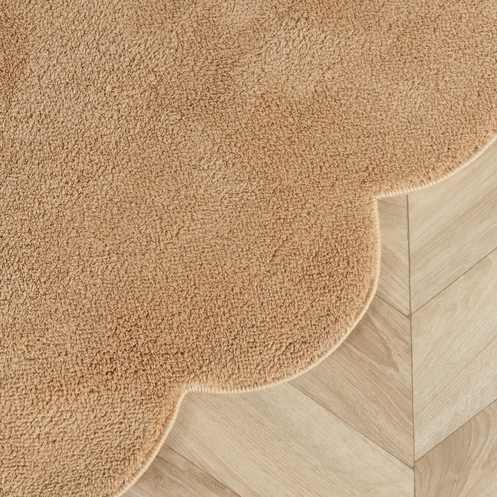 Round washable rug - Puck Brown