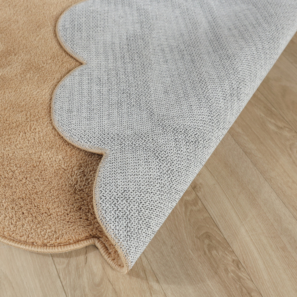 Round washable rug - Puck Brown