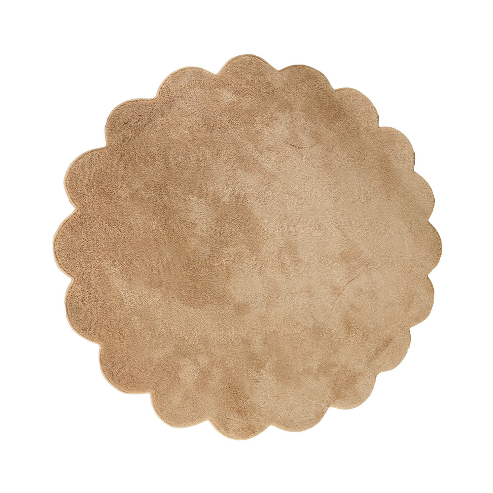 Round washable rug - Puck Brown