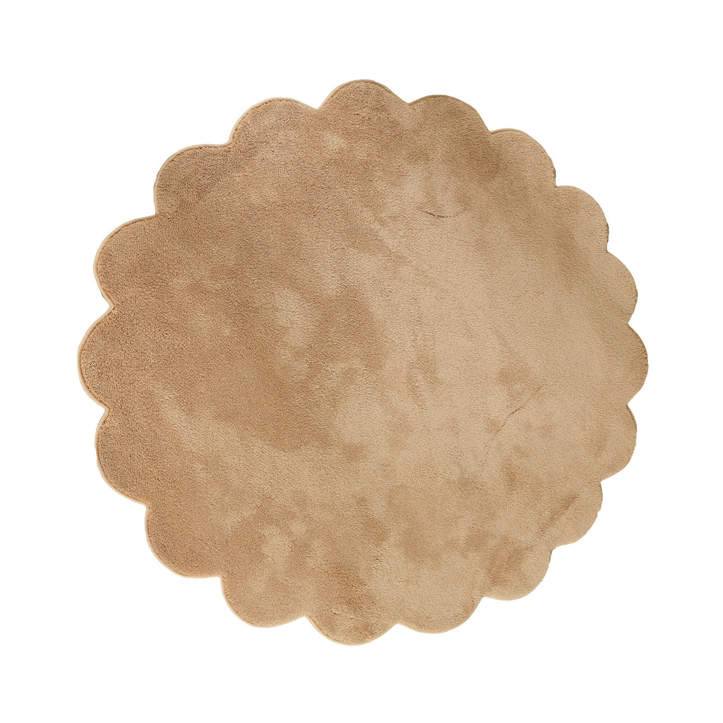 Round washable rug - Puck Brown