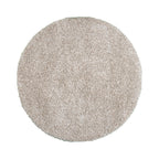 Round high-pile rug - Yves Beige
