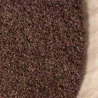 Round high-pile rug - Yves Brown