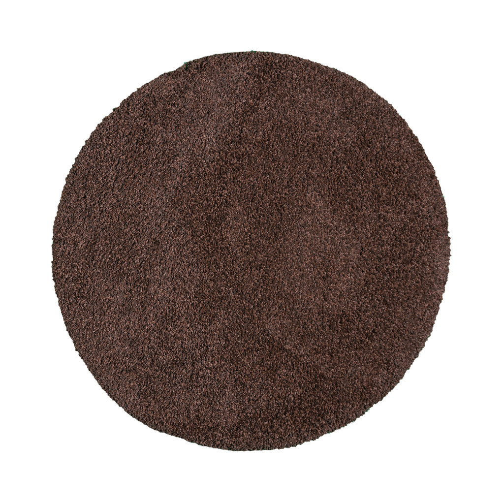 Round high-pile rug - Yves Brown