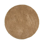 Round high-pile rug - Yves Gold