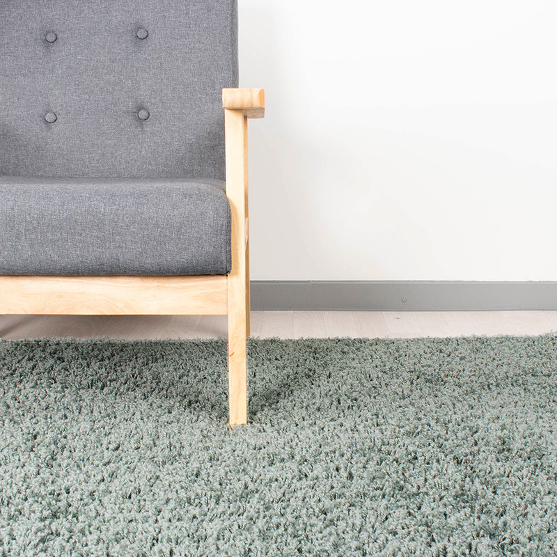 High-pile runner - Solid Blue/Green