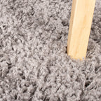 High-pile rug - Solid Light Grey