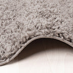High-pile rug - Solid Light Grey