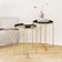 Side table - Ella gold green