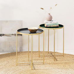 Side table - Ella Gold Grey
