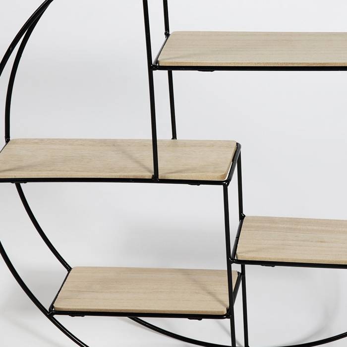 Industrial vintage wall shelf - Round