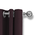 Luxury blackout curtains - Wine - Rings